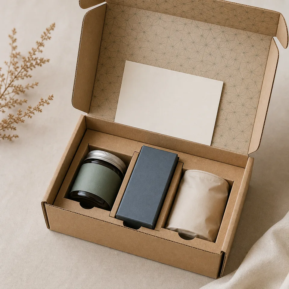 Konzept einer faltbaren Geschenkbox
