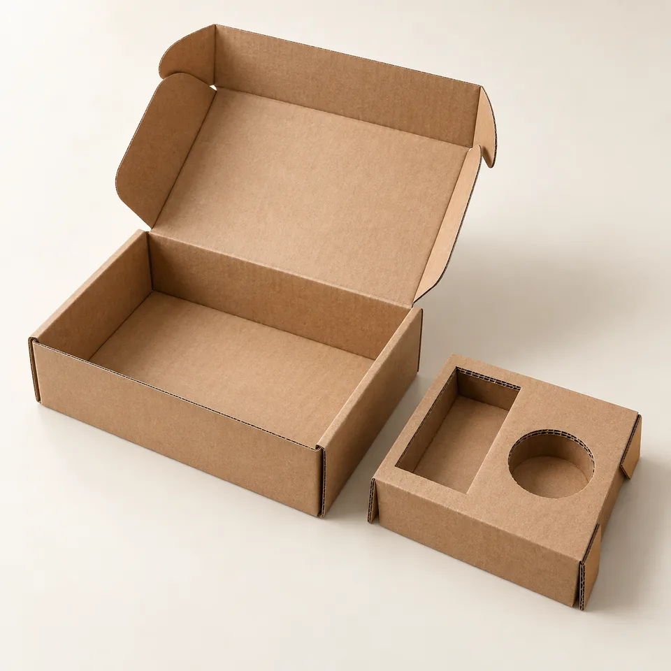 Corrugated mailer inlay concept