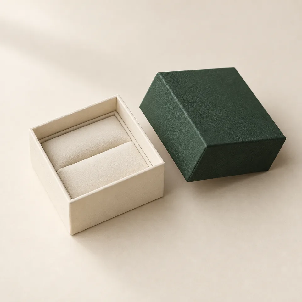 Lid and base jewelry box concept