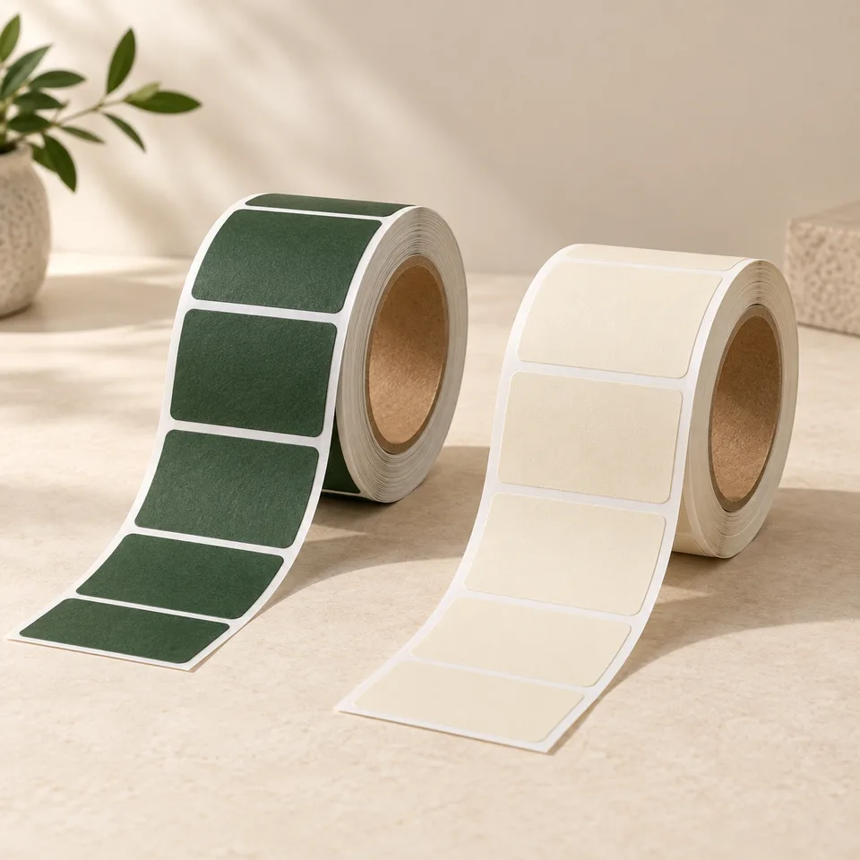Rectangle roll labels concept