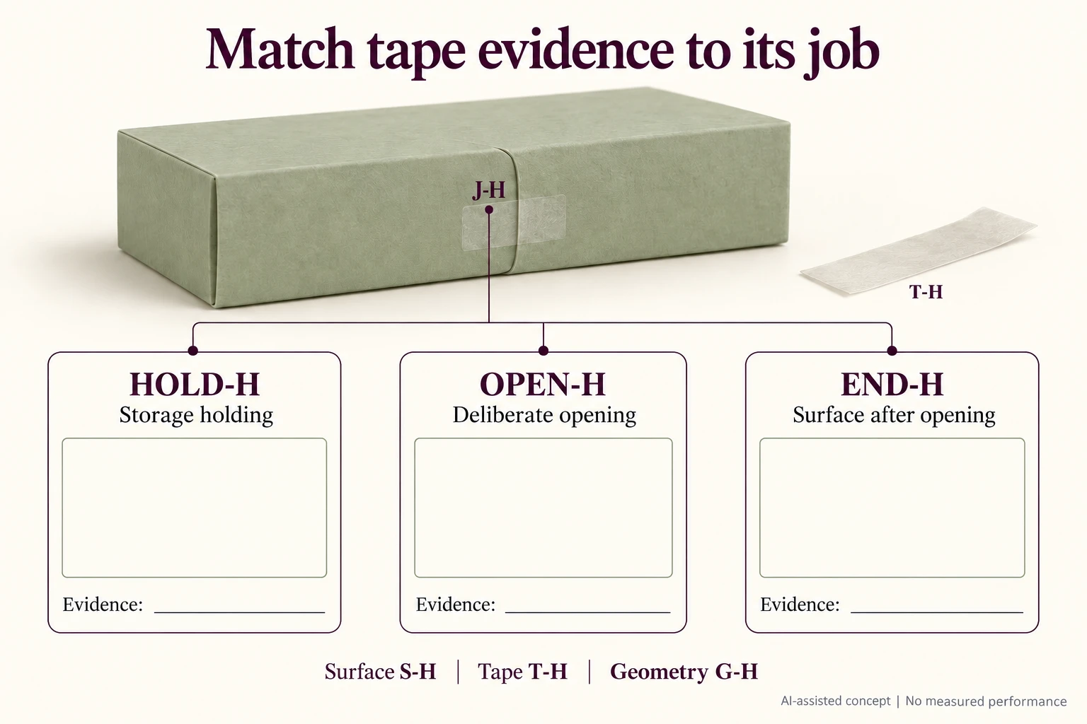 Storage HOLD-H opening OPEN-H and post-opening END-H are separate job cards beside same hypothetical J-H overlap