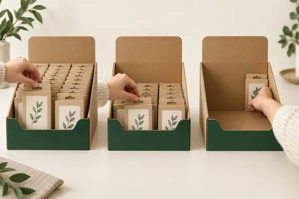 Customer removal is shown in full, partly stocked and last-unit front-wall display concepts.