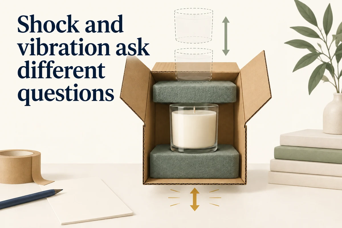 AI-assisted concept. The box and candle illustrate separate base and product motion, not a tested configuration or measured response.
