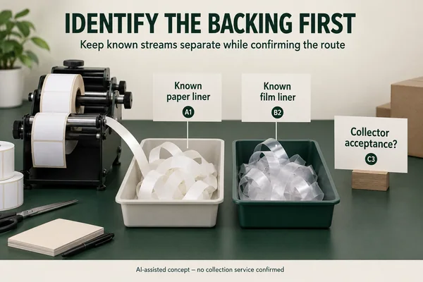 Hypothetical supplier-identified paper and film liner streams with collector acceptance unconfirmed.