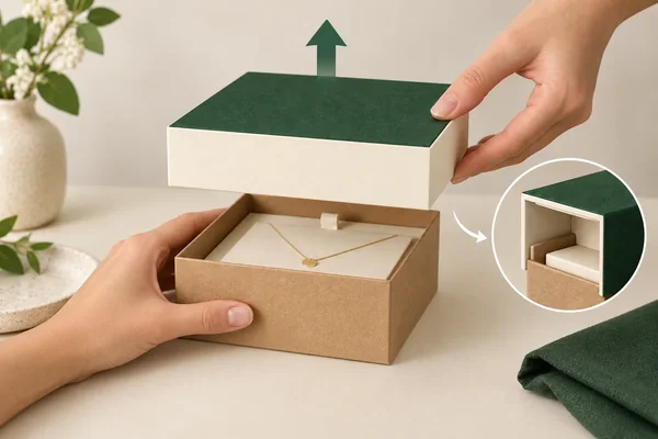 Two-handed lid removal with a separate rim-clearance section
