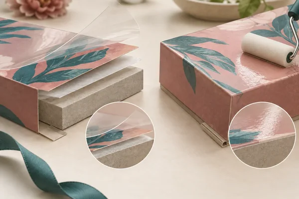 Lamination-film stack and direct surface-coating application compared