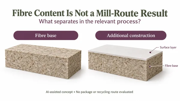 AI-assisted unscaled generic fibre base beside a comparable conceptual base with an additional attached surface construction.